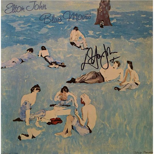 Elton John signed Blue Moves album