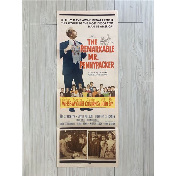 The Remarkable Mr. Pennypacker original 1959 vintage movie poster