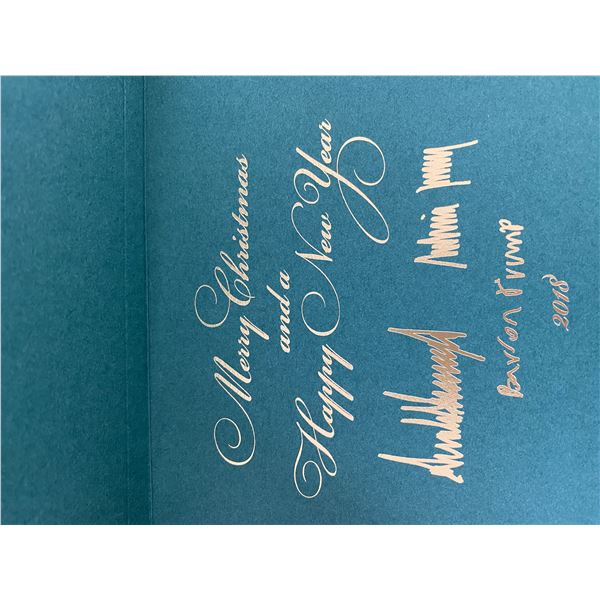 The Donald Trump White House Trump Family Official Christmas Card