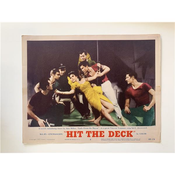 Hit the Deck original 1955 vintage lobby card