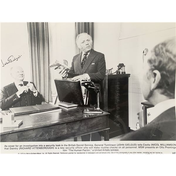 John Gielgud signed photo