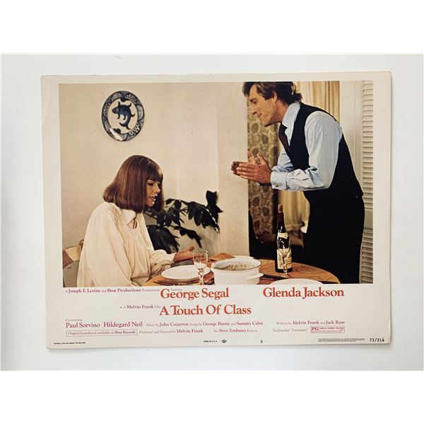 A Touch of Class original 1973 vintage lobby card
