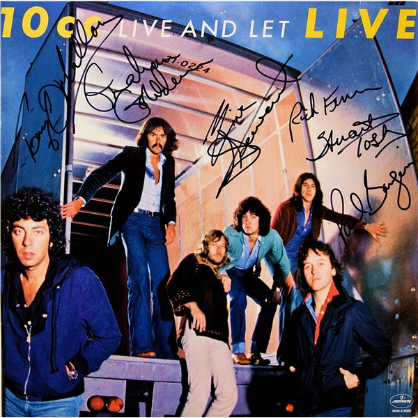 10cc signed Live And Let Live album