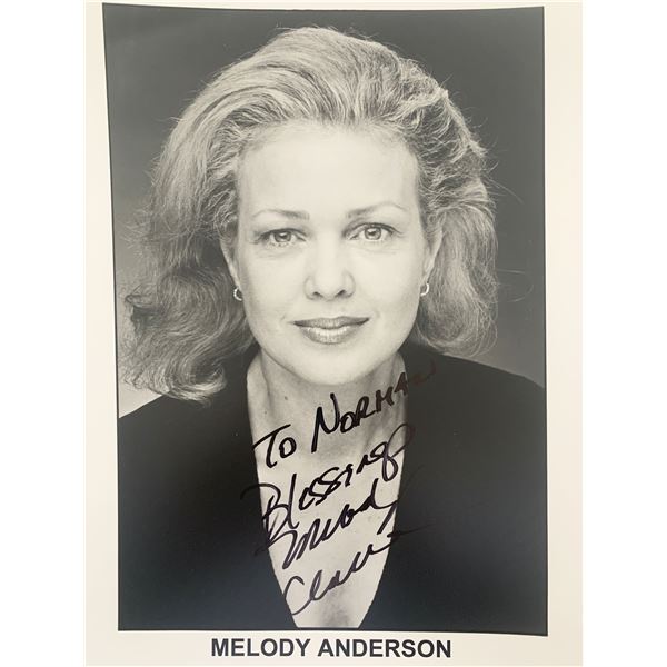 Flash Gordon's Melody Anderson signed photo