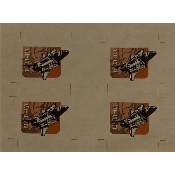 1981 STS-2 NASA second flight Columbia Space Shuttle Transportation vintage decal