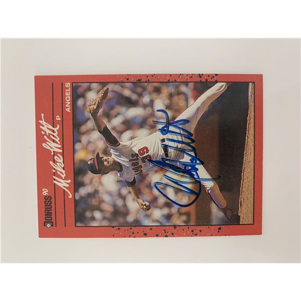 Mike Witt signed baseball card