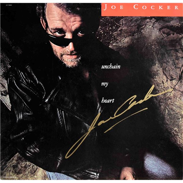 Joe Cocker Unchain My Heart signed album