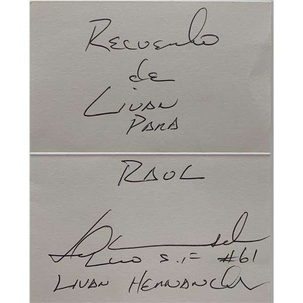 MLB Livan Hernandez signed card