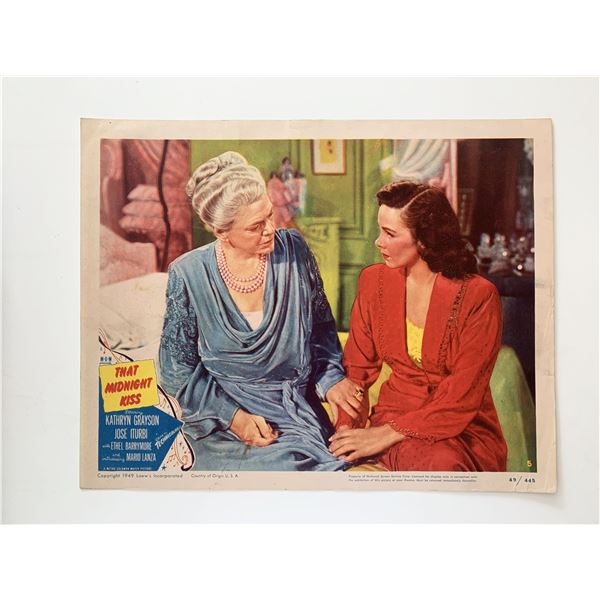 That Midnight Kiss original 1949 vintage lobby card