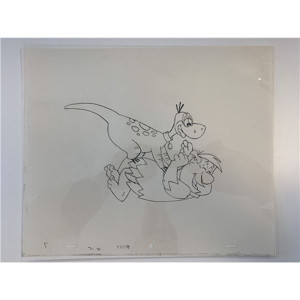 The Flintstones original hand drawn artwork for cartoon