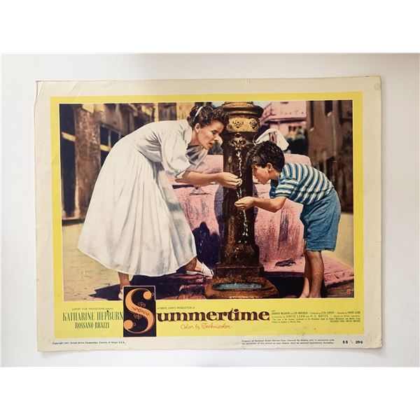 Summertime original 1955 vintage lobby card