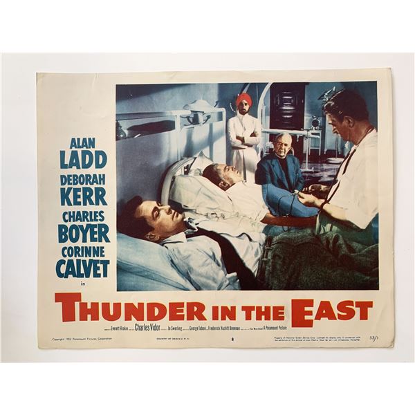 Thunder in the East original 1953 vintage lobby card