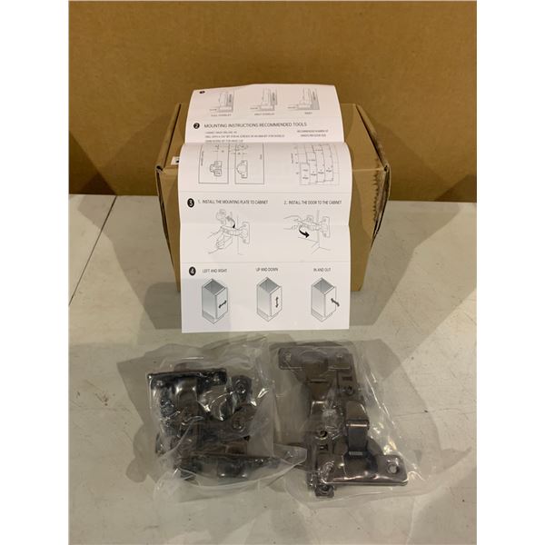 Chibery 20 PCS Inset Soft Close Hinges - Clip ON Plate - Concealed Cabinet Hinge