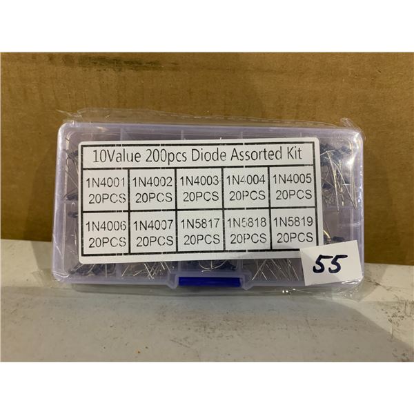 Walfront Diode Assorted Kit of 200 pcs