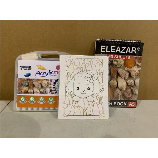 Acrylic Paint Marker Set + Sketch Pad