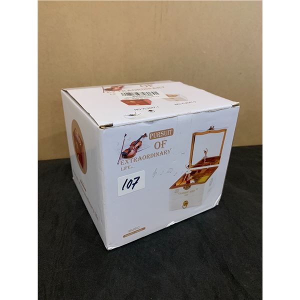 Musical Jewelry Box with Figure - Brown Color