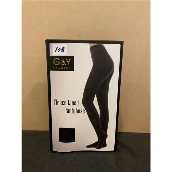 2 Pairs of G&Y Fashion Fleece Lined Pantyhose - XL
