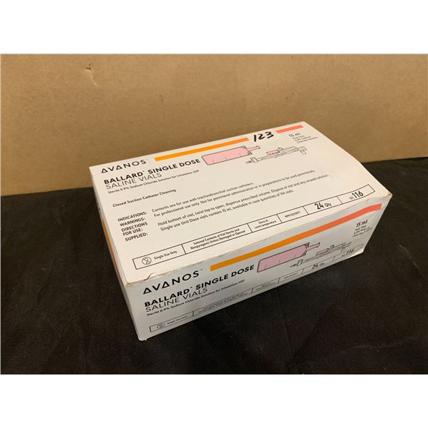 AVANOS Ballard Single Dose Saline Vials - 24 Qty. - 15mL