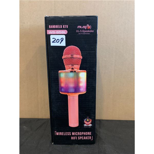 Handheld Wireless Microphone Hi-Fi Speaker - WS858L