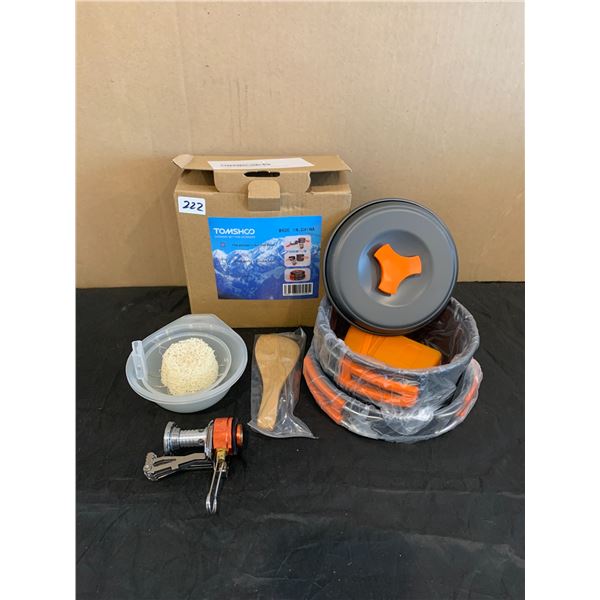 TOMSHOO Outdoor Camping Stove Cooking Set & Accessories
