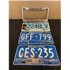 Image 1 : Lot of 3 License Plates and Hilarious Frame