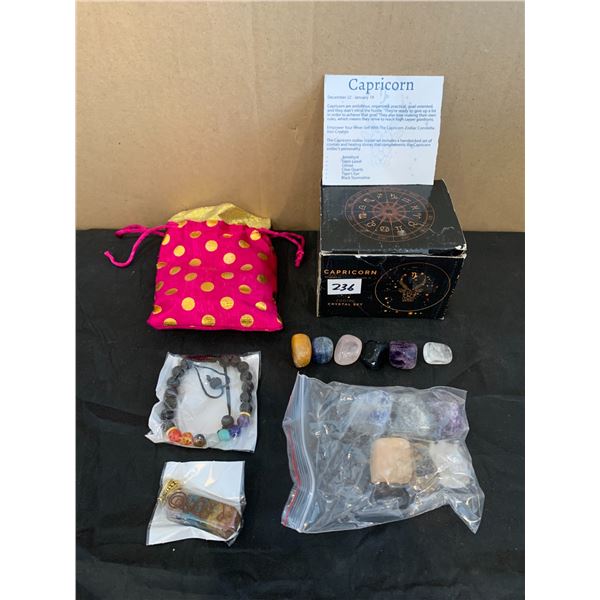 Capricorn Zodiac Healing Crystal Set
