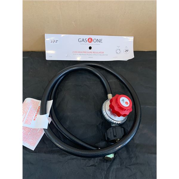 GASONE - 2109 High Pressure Regulator W/ Hose & Adjustable Dial