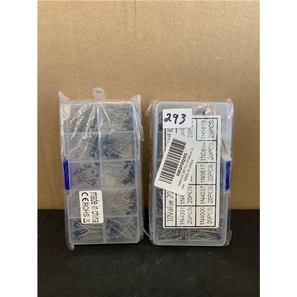 2 x 200 PCS 10 Values Diodes Electronic Components Rectifier Diodes