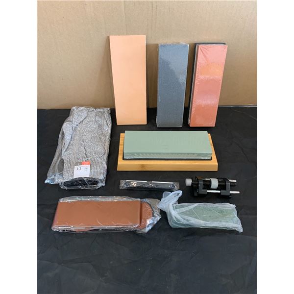 HARFINGTON Sharpening Stone Set - 400/1000/3000/8000 Grit Dual Sided