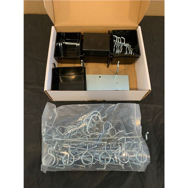 TUPARKA 140 Piece Peg Wall Hooks and Accessories Set