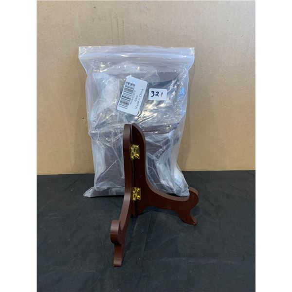 Lot of 6 Wooden Stands for Pictures/ Small Canvas/ Trading Cards