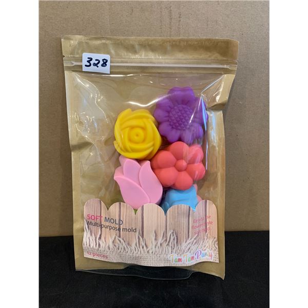 Soft Multi-Purpose Mold - 12 Pieces - Flowers