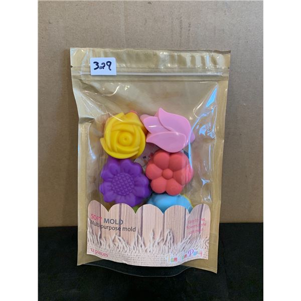 Soft Multi-Purpose Mold - 12 Pieces - Flowers