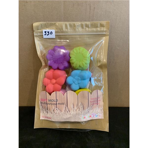 Soft Multi-Purpose Mold - 12 Pieces - Flowers