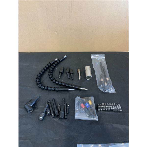 32 Piece Flexible Drill Bit Extensions and Screw Driver Bits