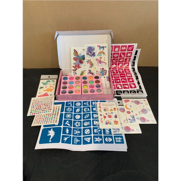 TEUVO Glitter Tattoos Kit for Kids