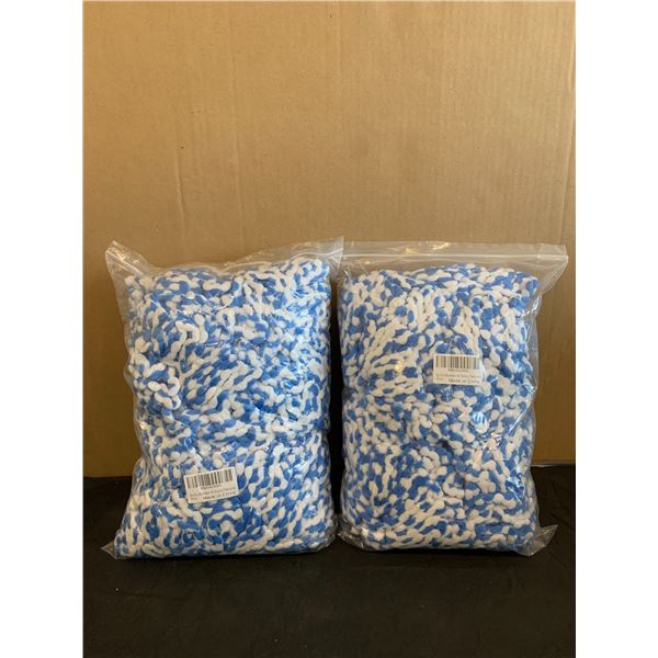 Lot of 2 Packs of 2 Spin Mop Replacemet Heads - 4 Units Total