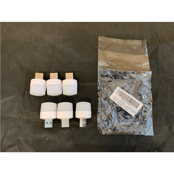 Lot of 6 Mini USB Night Lights