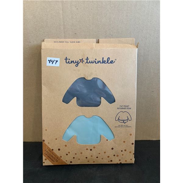 Pack of 2 Tiny Twinkle Mess-Proof Full Sleeve Kids Bibs