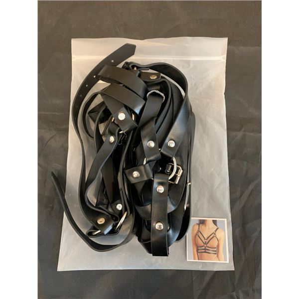 Faux Leather Role Play Chest Strap