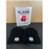 Image 1 : Lot of 2 NLAND Unisex LED Beanie Toque - Both Black