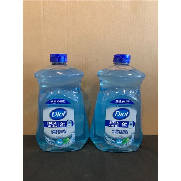 Lot of 2 Dial Antibacterial Hand Soap Refill - 1.53L Bottle