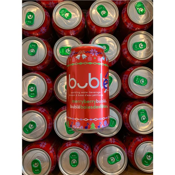 Lot of 46 Merry Berry Buble Cans - Sparkling Water Beverage