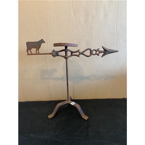 Vintage Cast Iron Cow Weather Vane