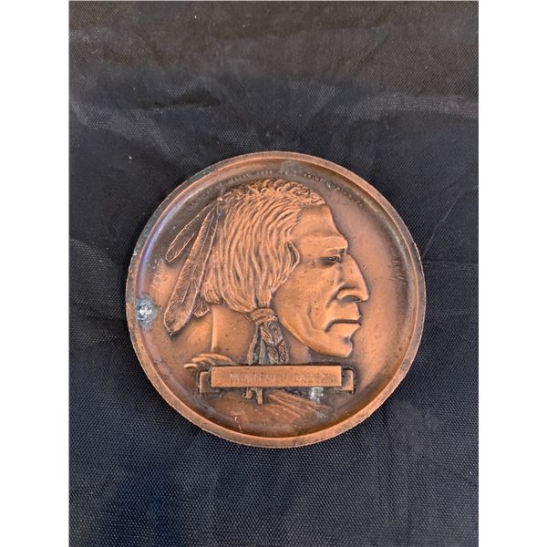 Lucky Nickel - 2.7" Almar Metal Arts Good Luck Medalion