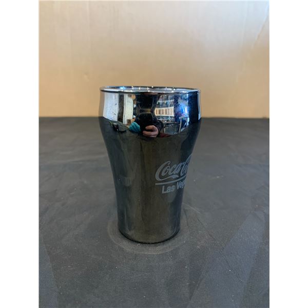 Silver Original Coca Cola Glass - Small - 1990's