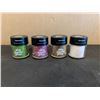 Image 1 : Lot of 4 Hemway Glitter Containers - Assorted Colors