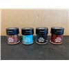 Image 1 : Lot of 4 Hemway Glitter Containers - Assorted Colors