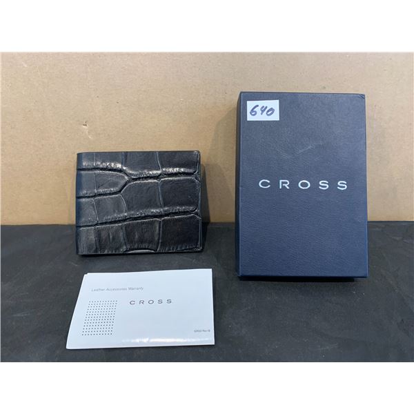 Cross Mens Leather Bifold Slim Wallet