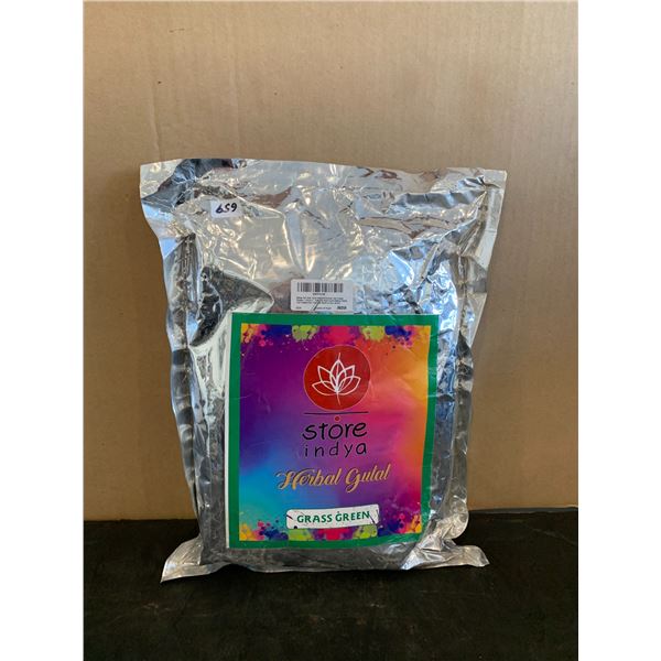 Store Indya Herbal Gulal 5 Pounds Grass Green
